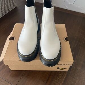 Doc Marten White Chelsea Boots women's size 11